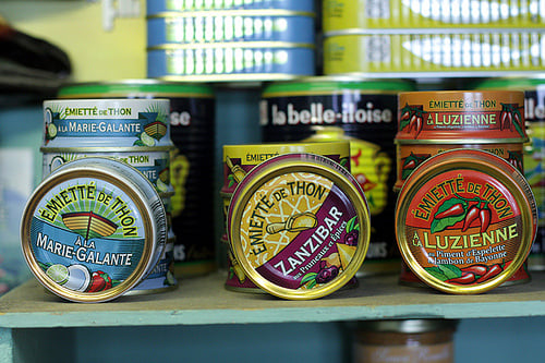 French tuna tins