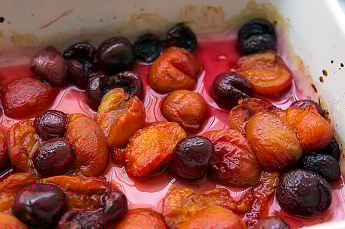 apricot-cherry compote