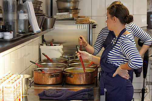 caramel makers in Stockholm at Pรคrlans Confectionary/Konfektyr