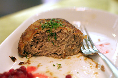 Swedish meat and cream pattie