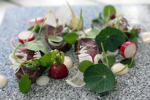 reindeer and radishes at Lux