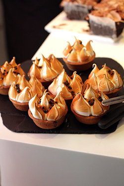 passion fruit meringue tartlets at ottolenghi