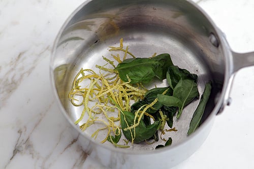 basil-lemon syrup