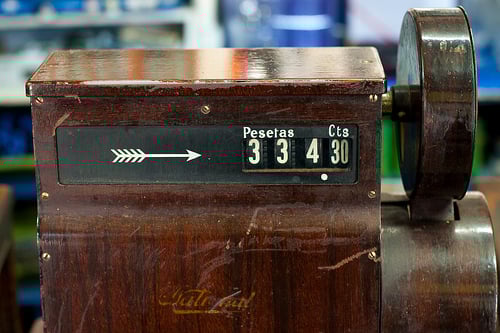 cash register in Spain