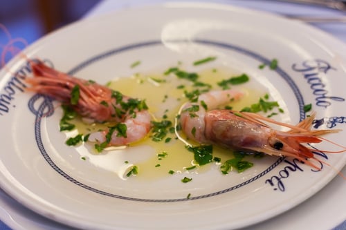 raw shrimp in Sicily