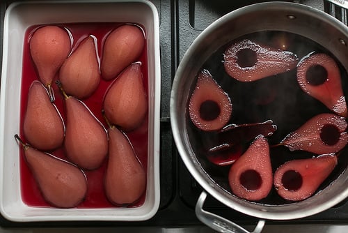 Red Wine Poached Pear Tart