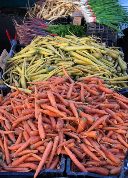 carrots at Hollywood Farmer's Market