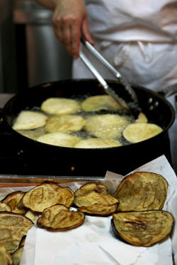 frying eggplant