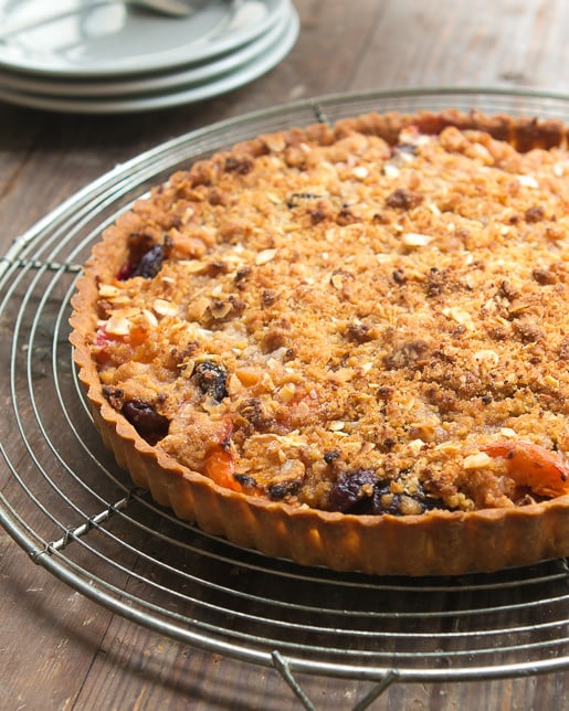 Apricot Cherry Marzipan tart recipe-8