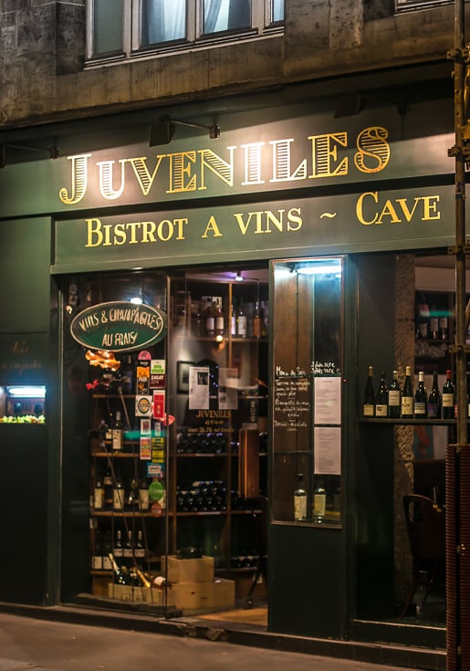 Juveniles Wine Bar & Restaurant in Paris