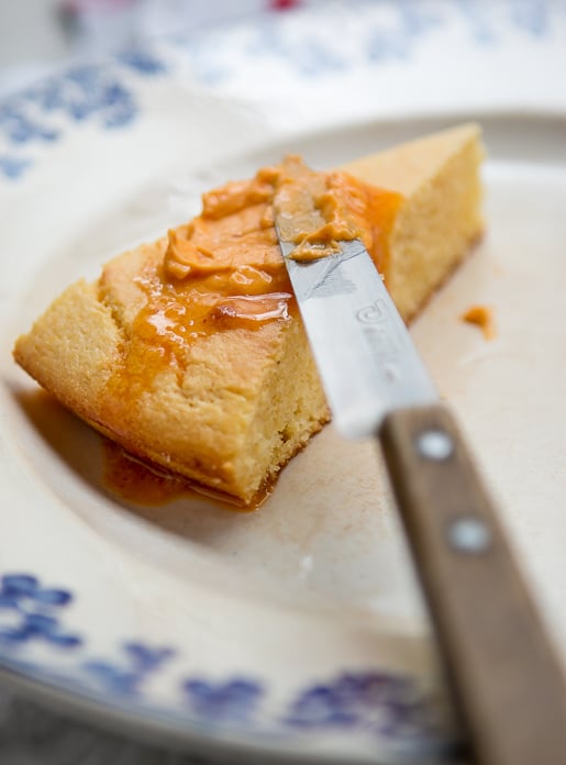 Cornbread recipe with harissa butter