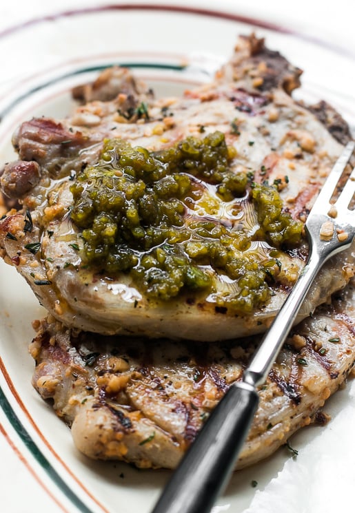 aillade with pork chop recipe