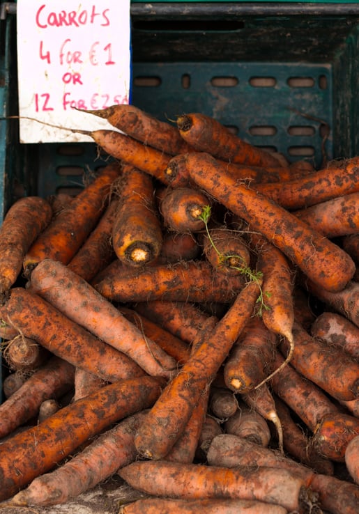 Midleton Farmers market carrots