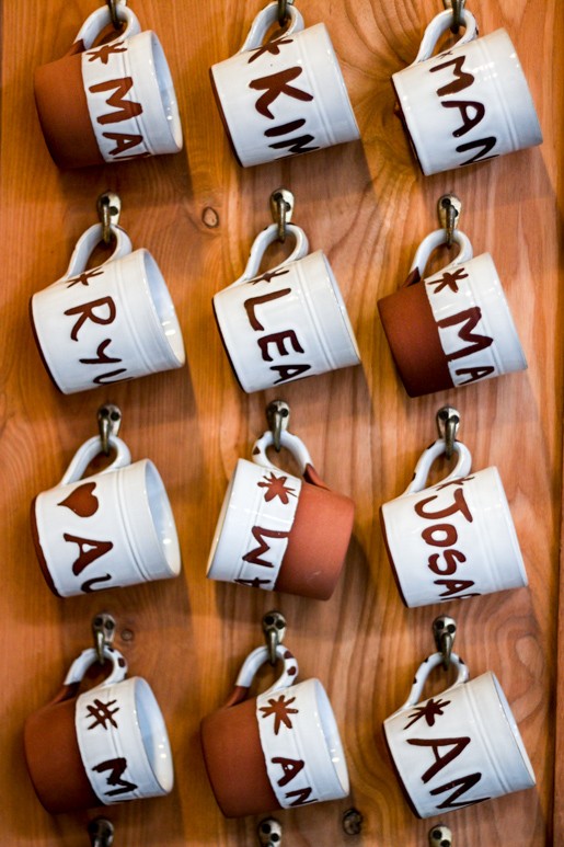 Stephen Pearce pottery mugs