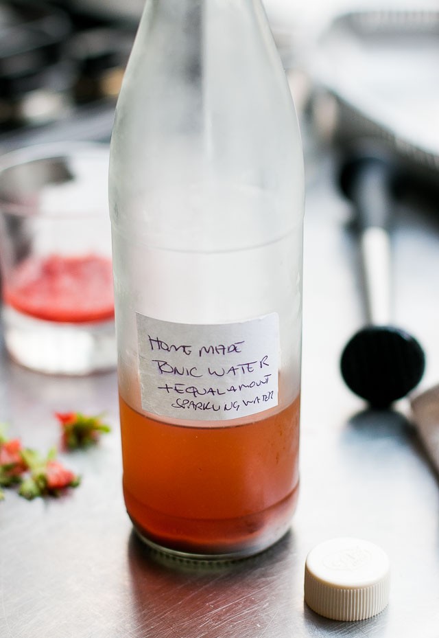 Strawberry Gin Cooler Cocktail