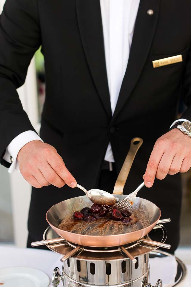 Cherry Pistachio Dessert at The Bristol Hotel, Paris