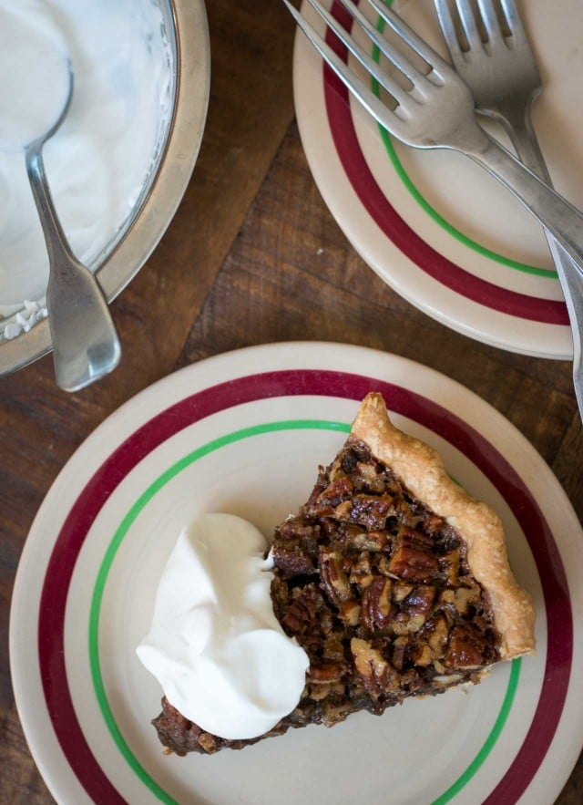 Pecan Pie with Bourbon and Ginger