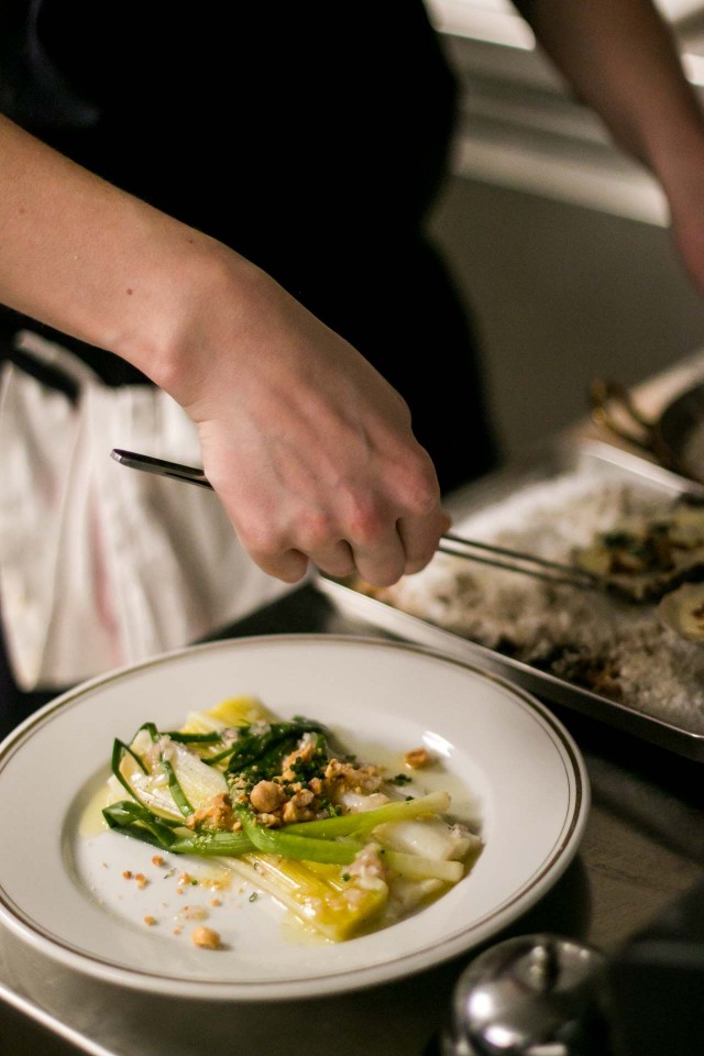 Leek salad at La bourse et la vie paris bistro