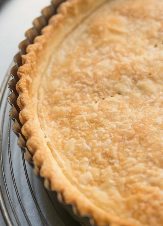 Frangipan French fruit tart recipe with nectarines and raspberries