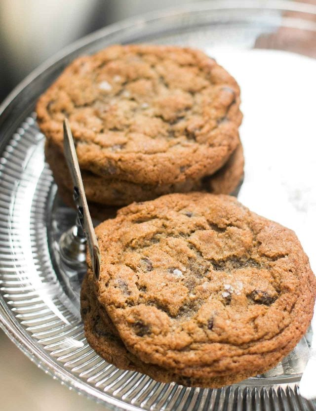 salted chocolate chip cookies