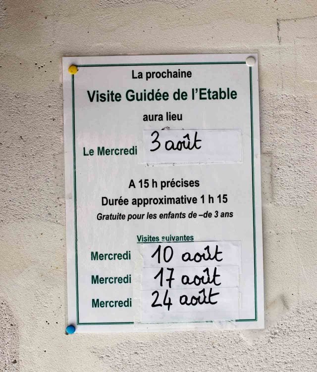 La Ferme de Viltain tour hours