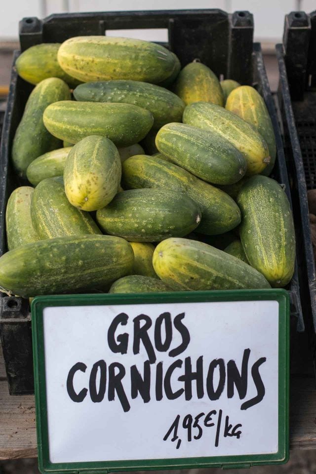 La Ferme de Viltain cucumbers, cornichons