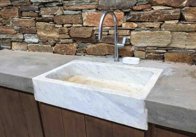 Greek marble sink