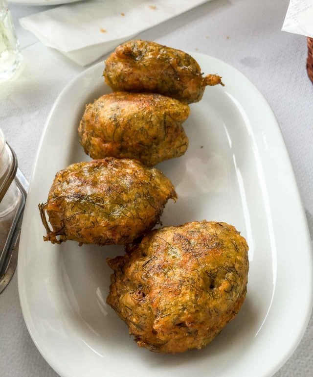 Wild fennel fritteres