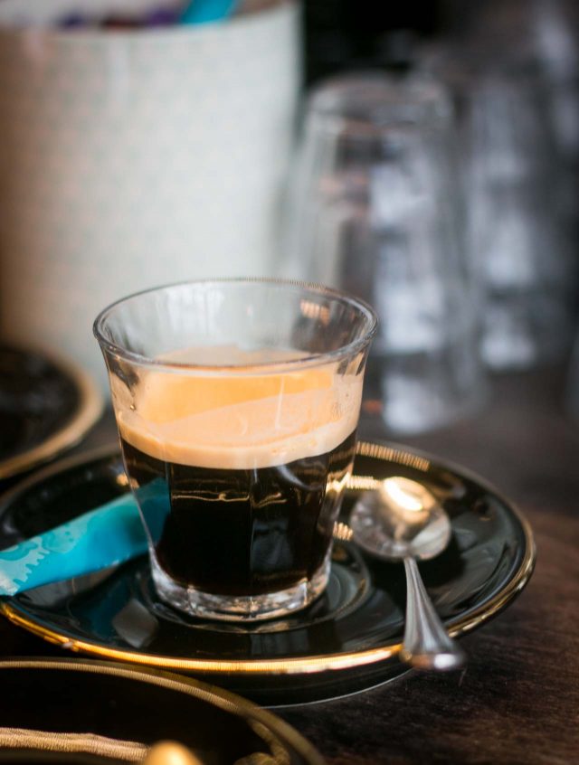 coffee at Merguez & Pastrami deli in Paris