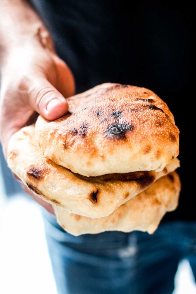 Housemade bread at Merguez & Pastrami deli in Paris