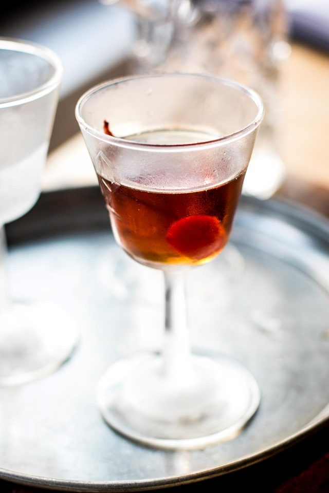 Black Manhattan Cocktail