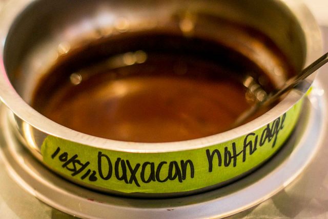 Oaxacan hot fudge sauce at Le Newyorkina ice cream 